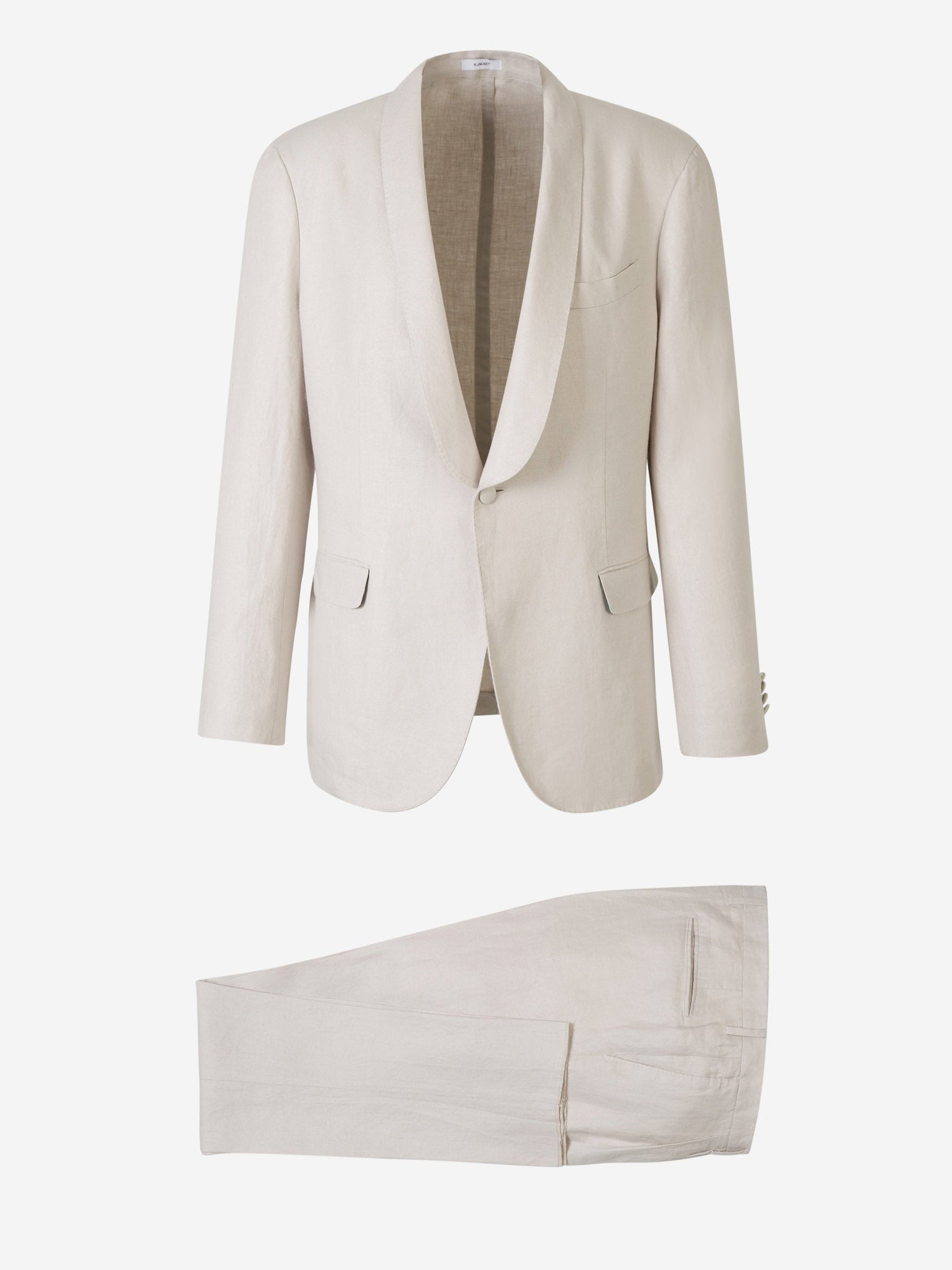 Outlet online Boglioli Hombre Traje Liso Lino color Marfil sku 312-002795 01 - Foto 1