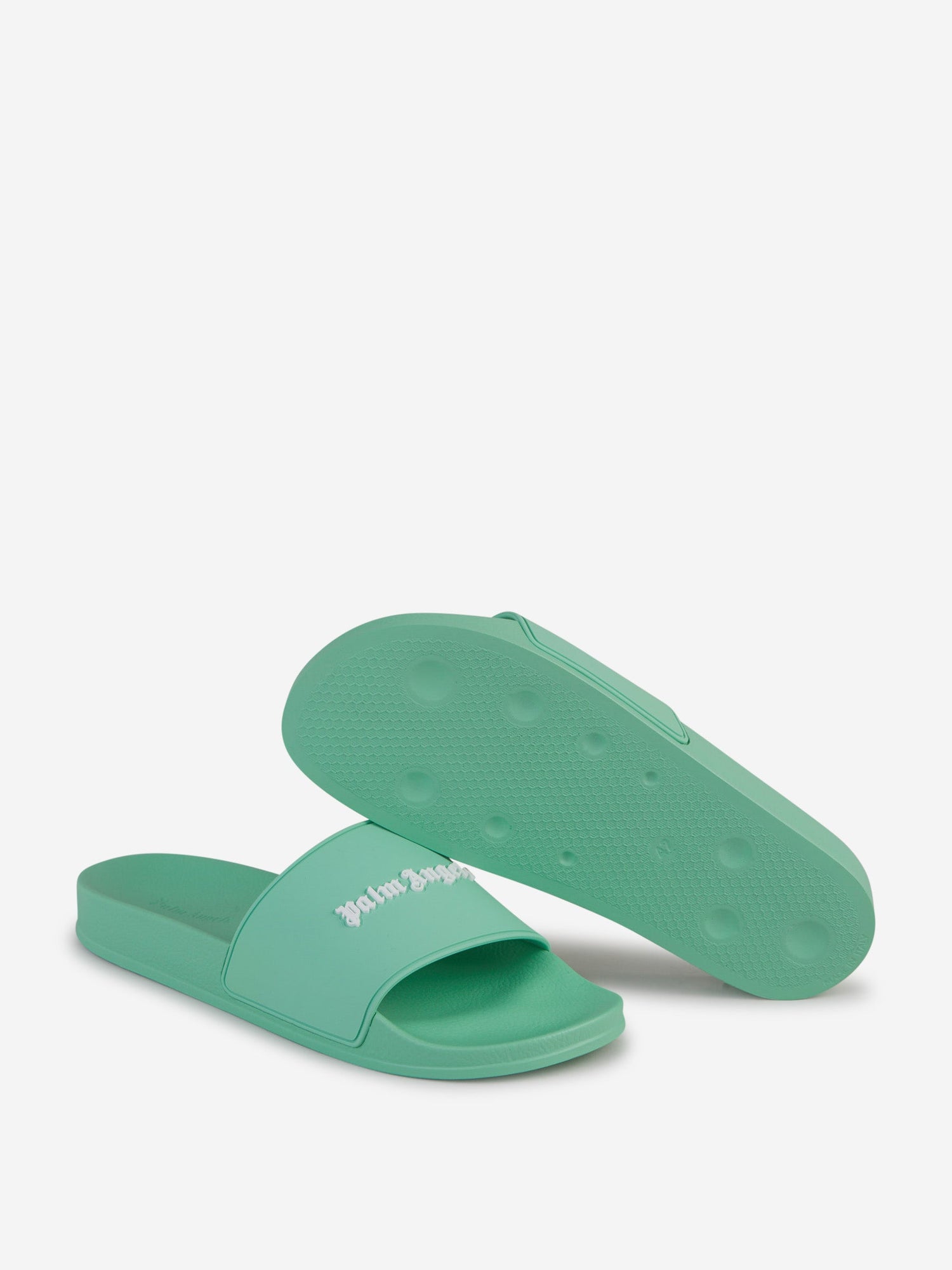 Outlet online Palm Angels Hombre Sandalias Pool Logo color Verde Menta sku 617-000095 03 - Foto 4