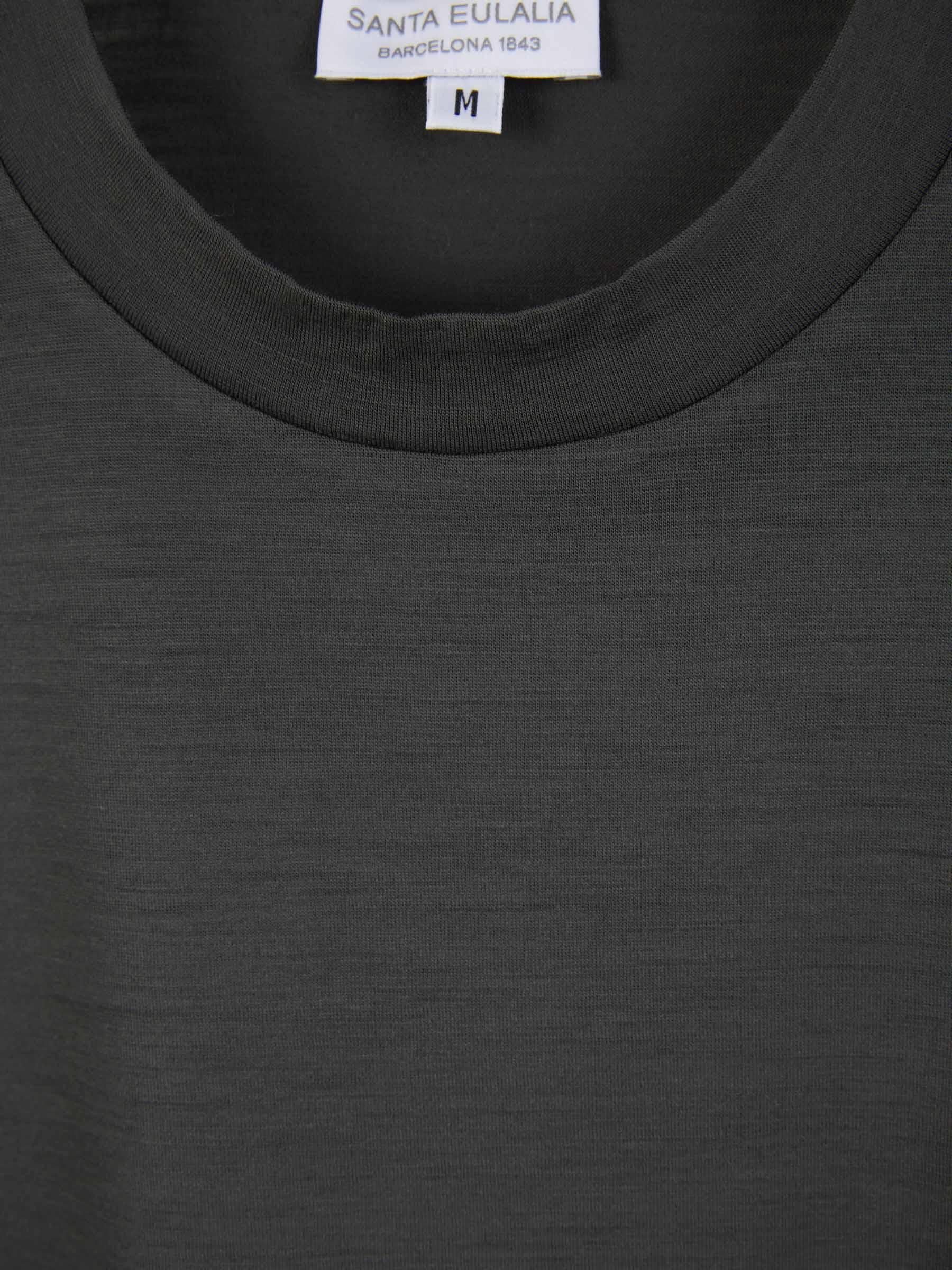 Santa Eulalia Camiseta Lisa Lana color Verde Jungla sku 553-003413 02 - Foto 3