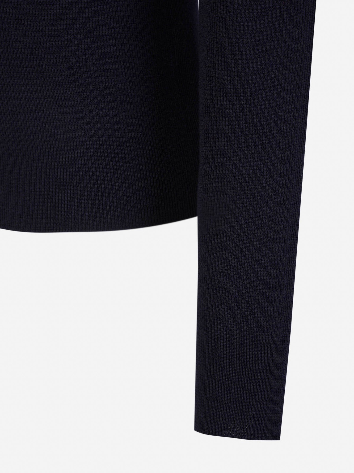 Outlet online Balmain Hombre Jersey Cuello Vuelto Lana color Azul Noche sku 542-002245 00 - Foto 5