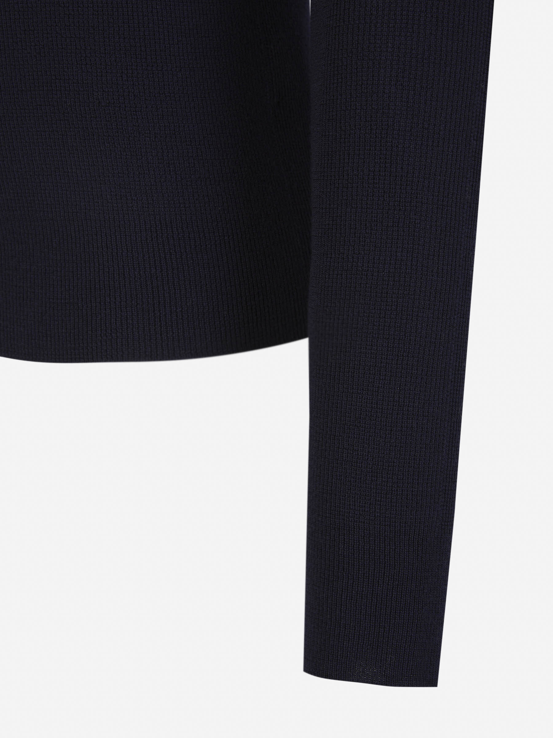 Outlet online Balmain Hombre Jersey Cuello Vuelto Lana color Azul Noche sku 542-002245 00 - Foto 5