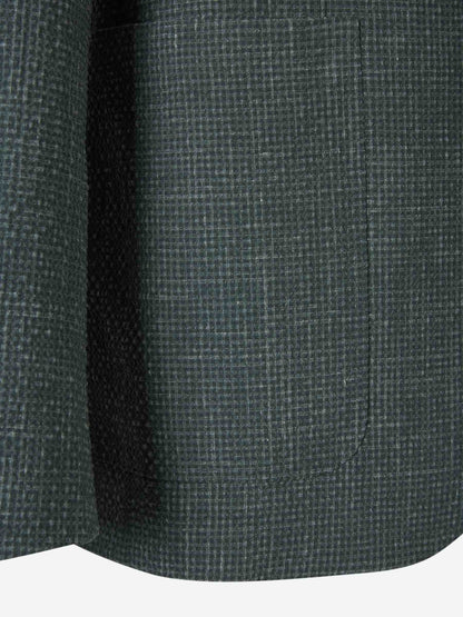 Outlet online Canali Hombre Americana Bicolor Lana color Verde Menta sku 302-003462 02 - Foto 4