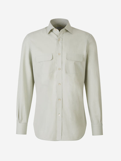 Outlet online Santa Eulalia Hombre Camisa Bolsillos Algodón color Verde Menta sku 531-006238 01 - Foto 1