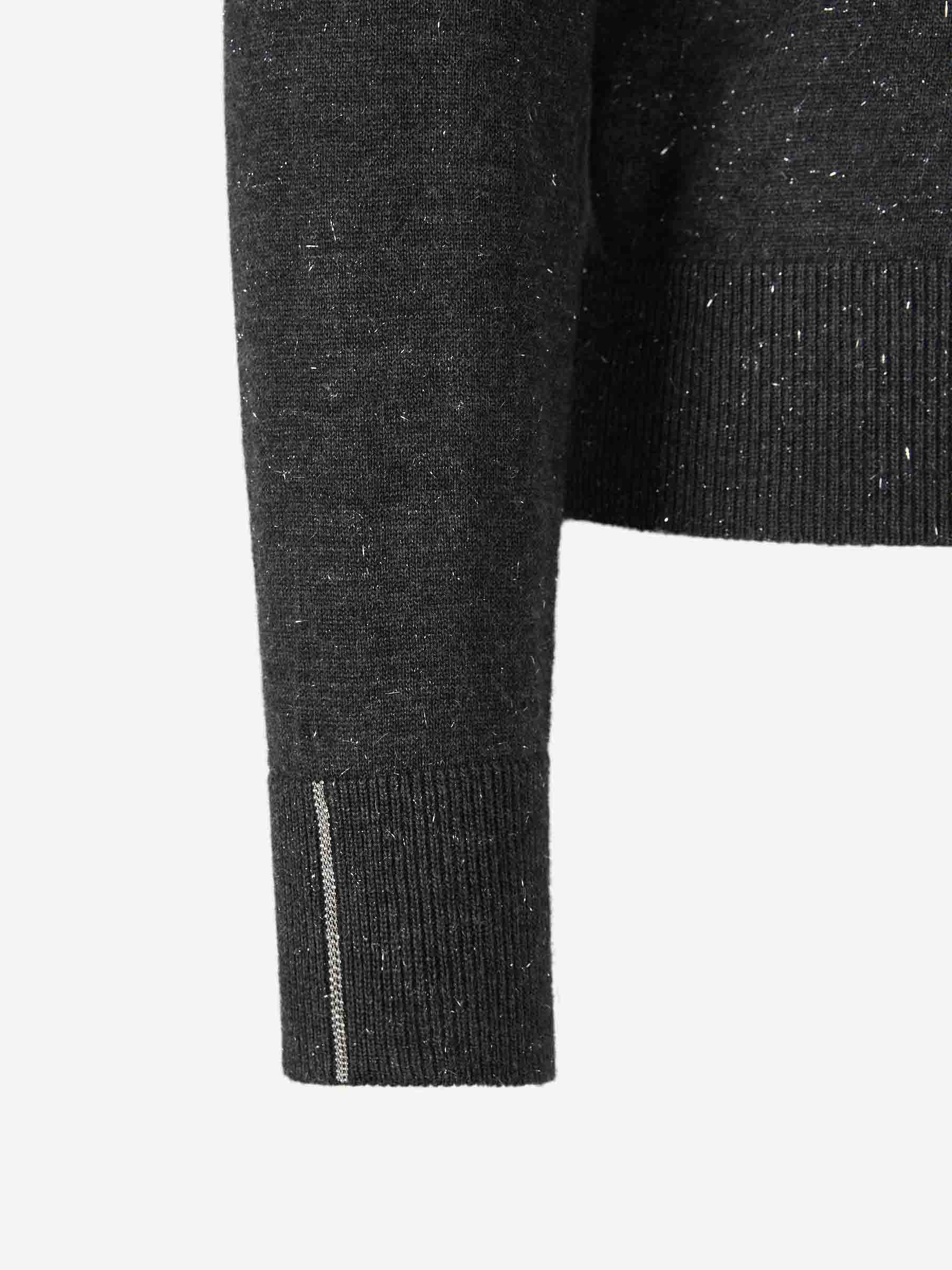 Outlet online Peserico Mujer Jersey Punto Lana color Gris Antracita sku 711-003215 01 - Foto 4