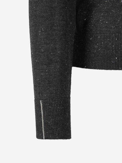 Outlet online Peserico Mujer Jersey Punto Lana color Gris Antracita sku 711-003215 01 - Foto 4