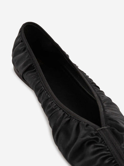 Outlet online TOTEME Mujer Bailarinas The Gathered color Negro sku 800-005349 01 - Foto 3