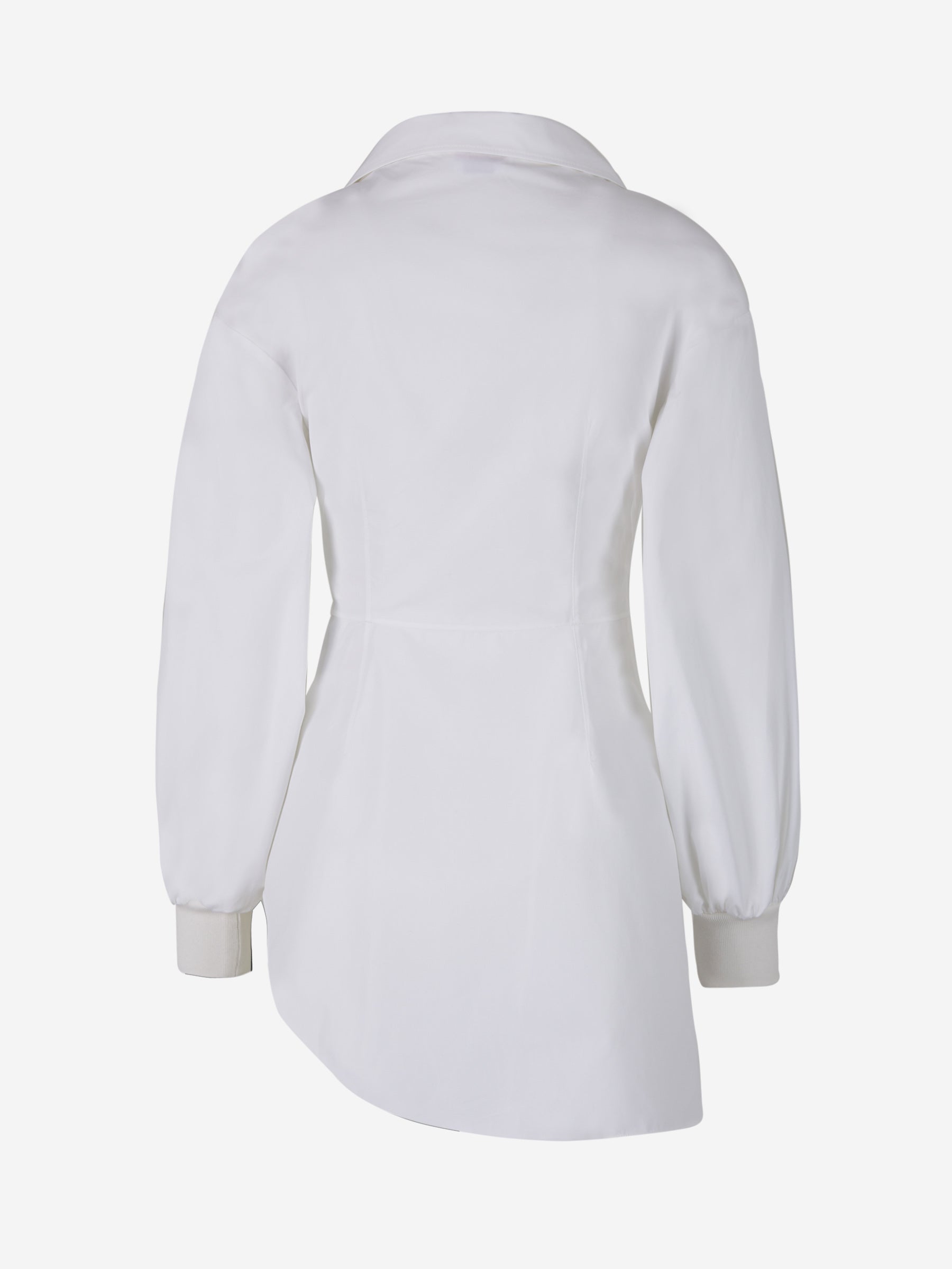Outlet online McQueen Mujer Camisa Asimétrica Popelina color Blanco sku 701-001808 01 - Foto 2