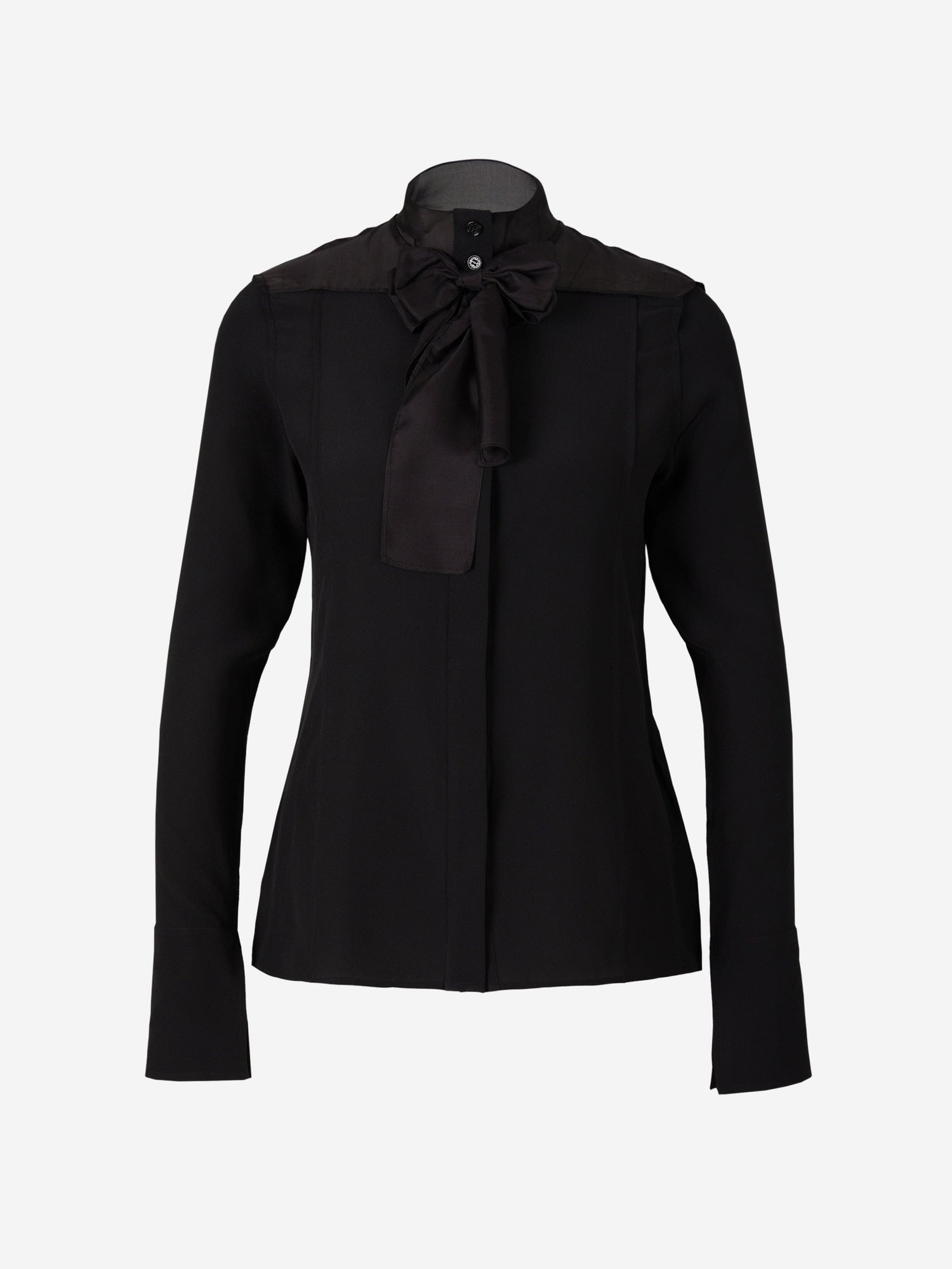 Outlet online Victoria Beckham Mujer Blusa Lazo Seda color Negro sku 701-001825 00 - Foto 1