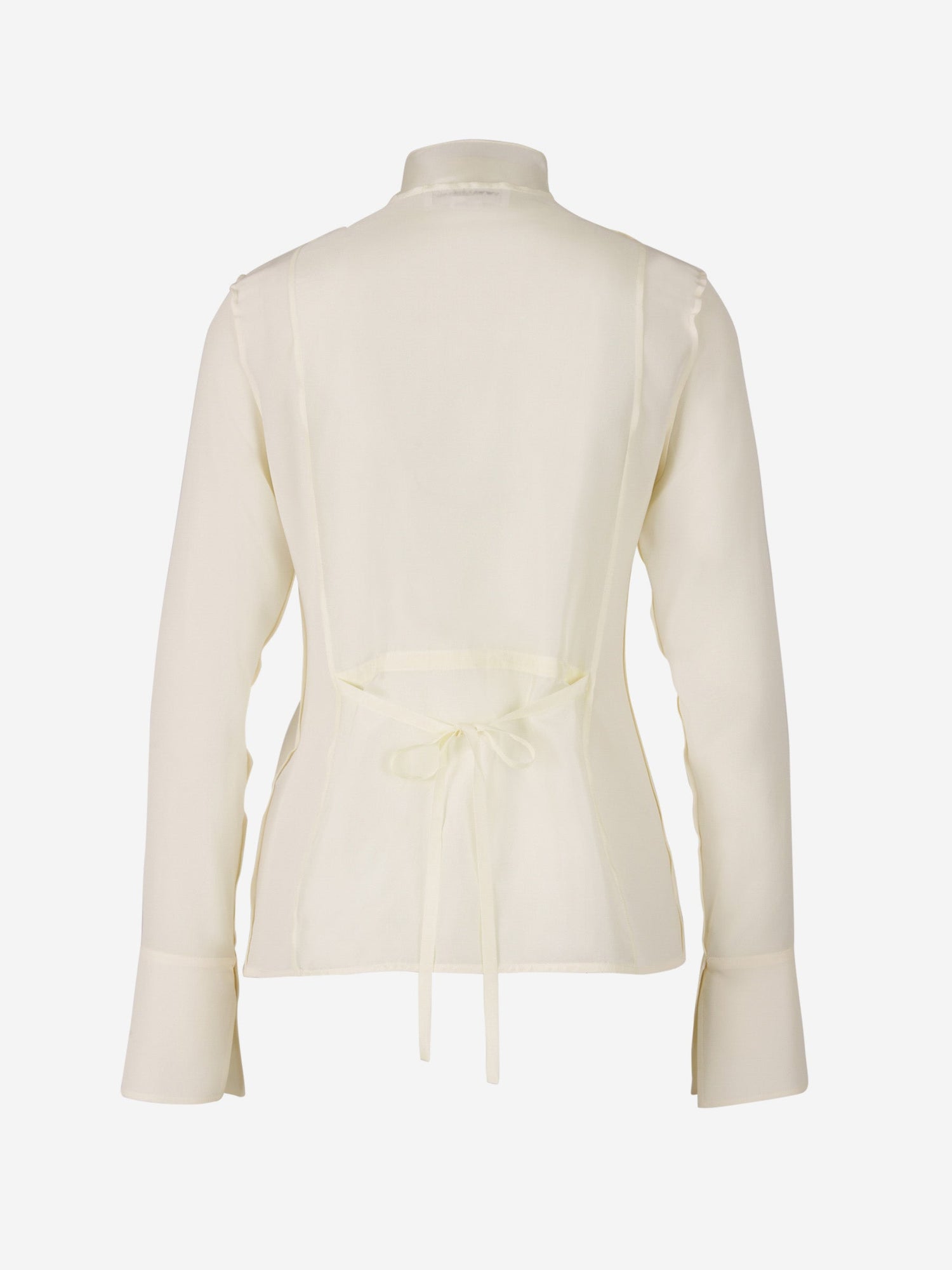 Outlet online Victoria Beckham Mujer Blusa Lazo Seda color Negro sku 701-001825 00 - Foto 5
