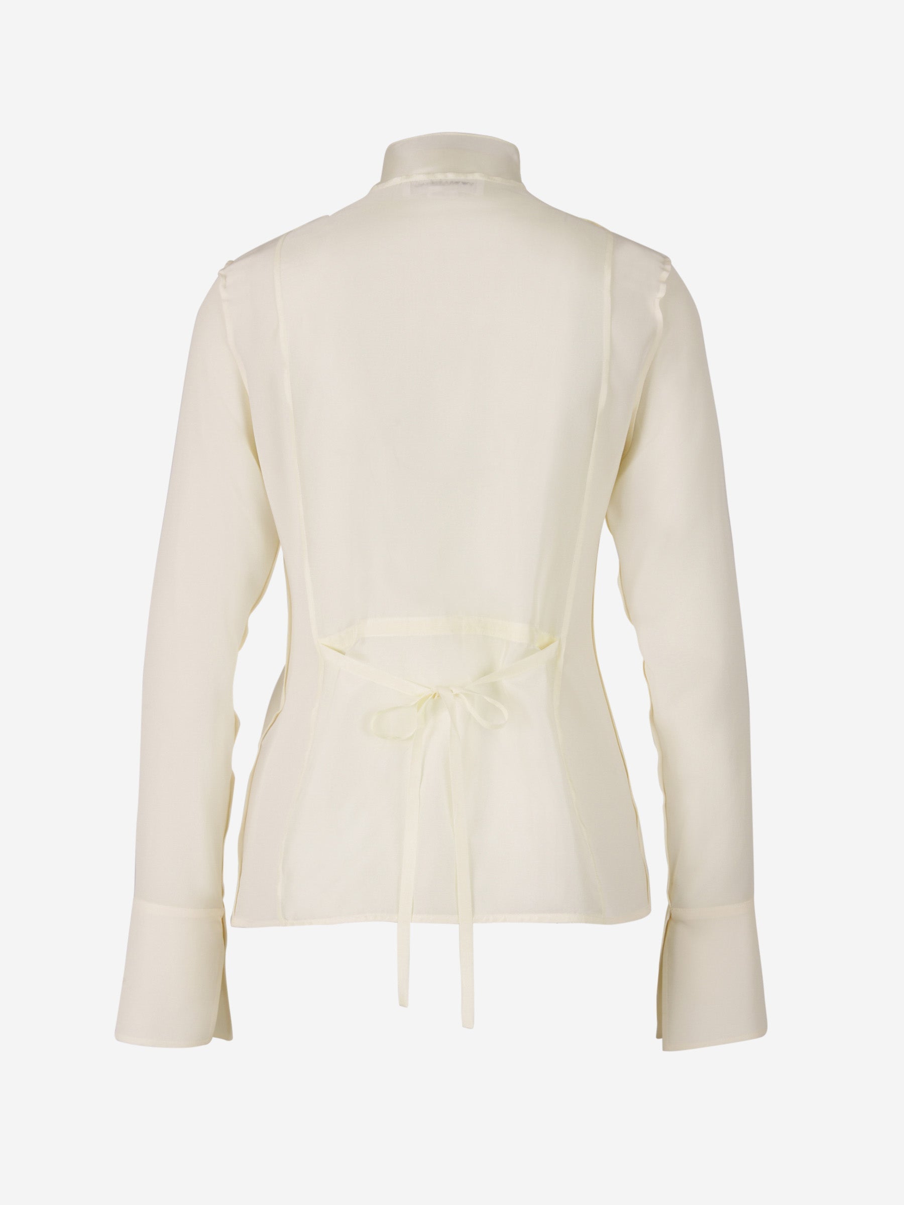 Outlet online Victoria Beckham Mujer Blusa Lazo Seda color Negro sku 701-001825 00 - Foto 5