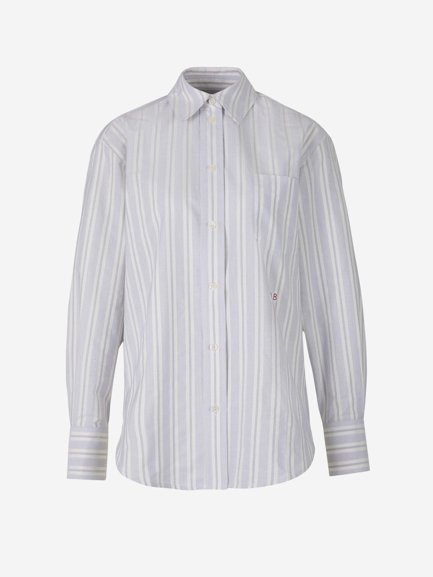 Victoria Beckham Camisa Oversized Rayas color Crema sku 701-001829 00 - Foto 1