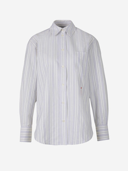 Victoria Beckham Camisa Oversized Rayas color Crema sku 701-001829 00 - Foto 1