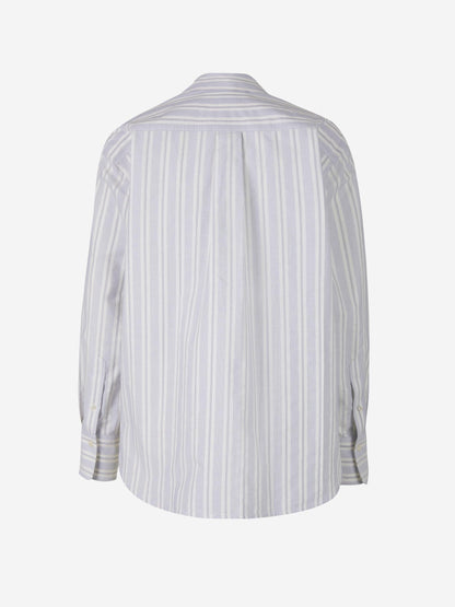 Victoria Beckham Camisa Oversized Rayas color Crema sku 701-001829 00 - Foto 2