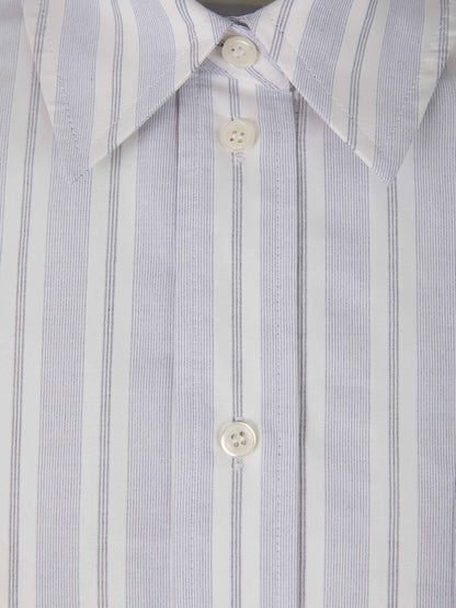 Victoria Beckham Camisa Oversized Rayas color Crema sku 701-001829 00 - Foto 3