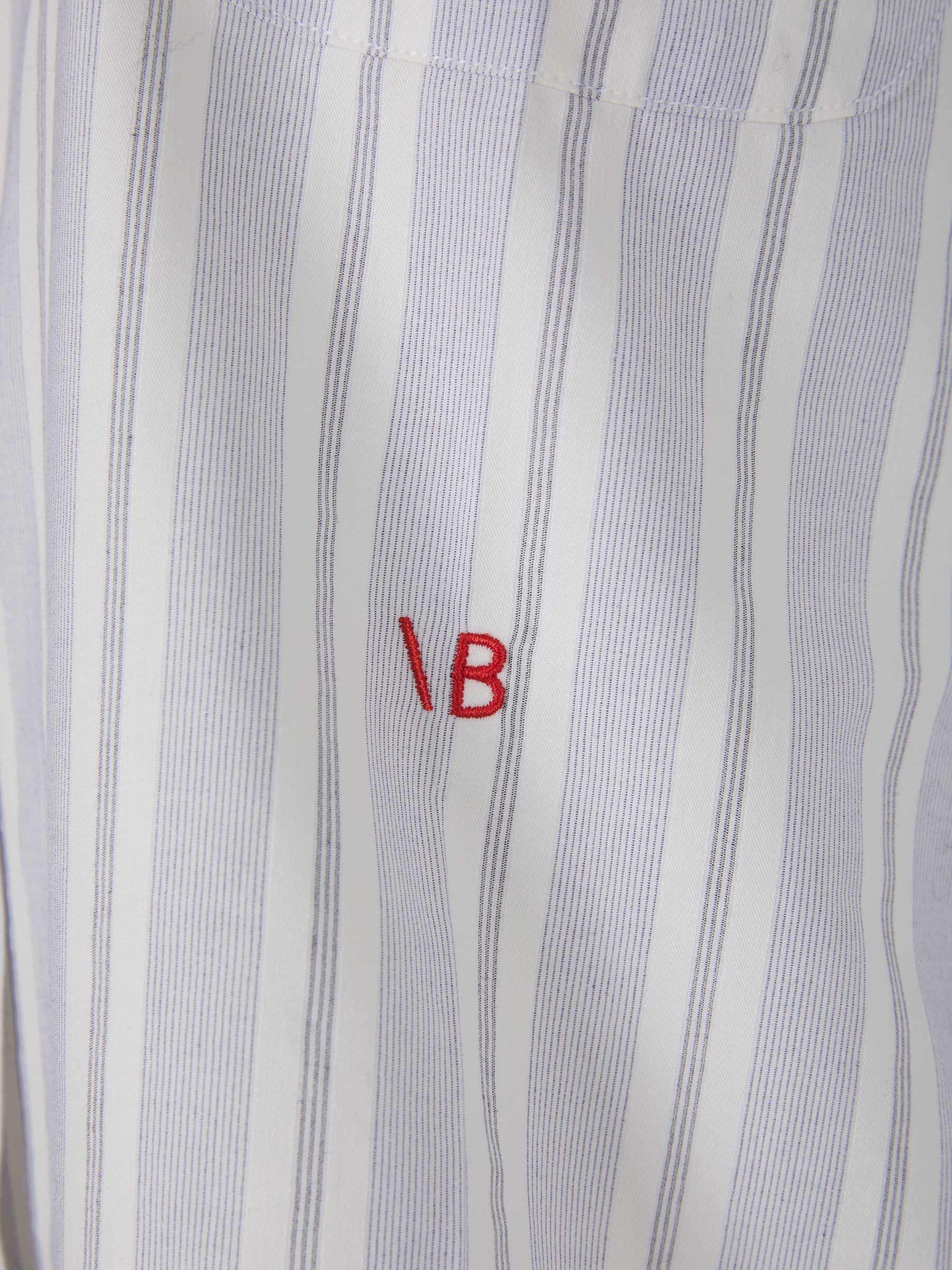 Victoria Beckham Camisa Oversized Rayas color Crema sku 701-001829 00 - Foto 4