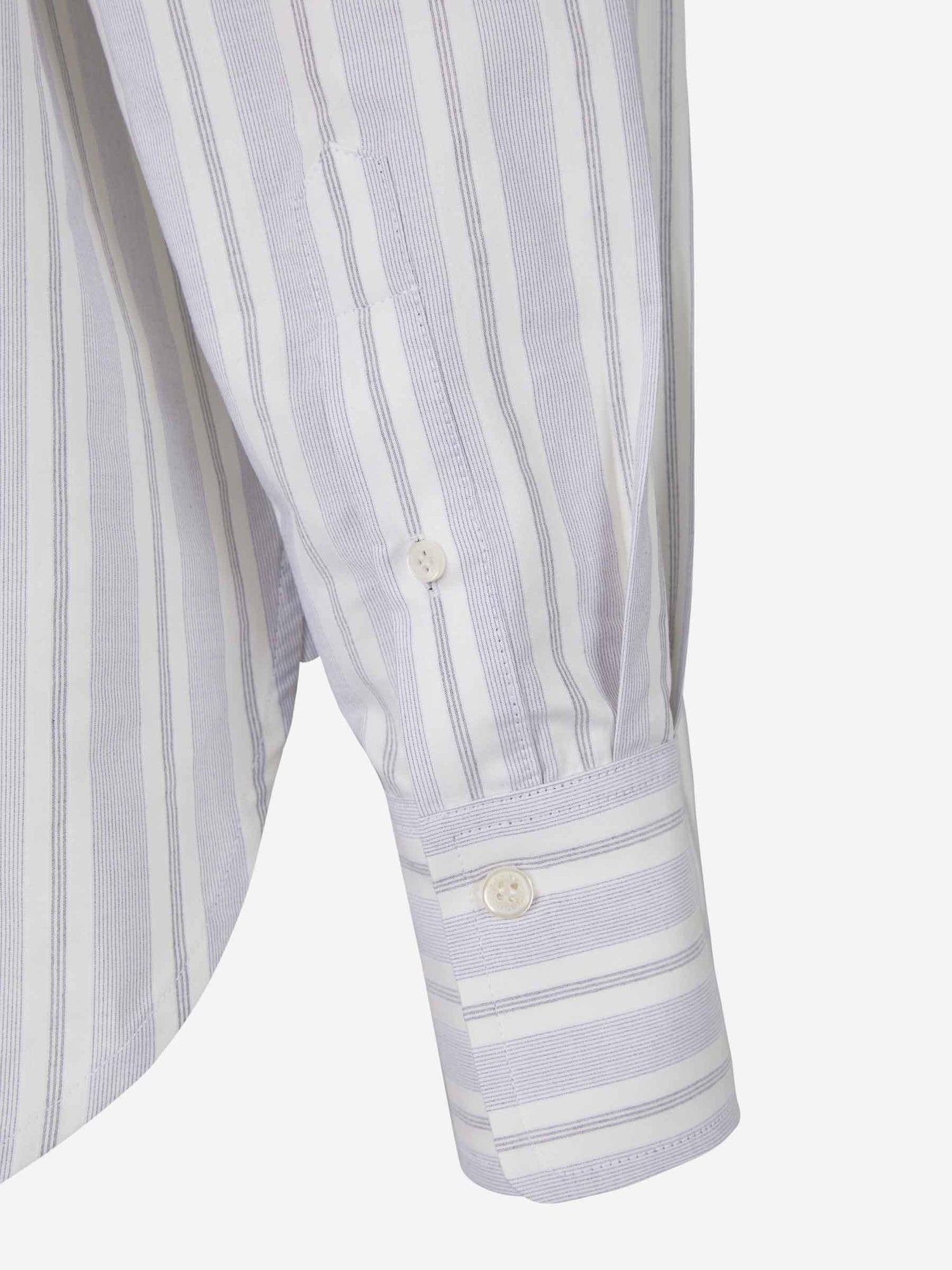 Victoria Beckham Camisa Oversized Rayas color Crema sku 701-001829 00 - Foto 5