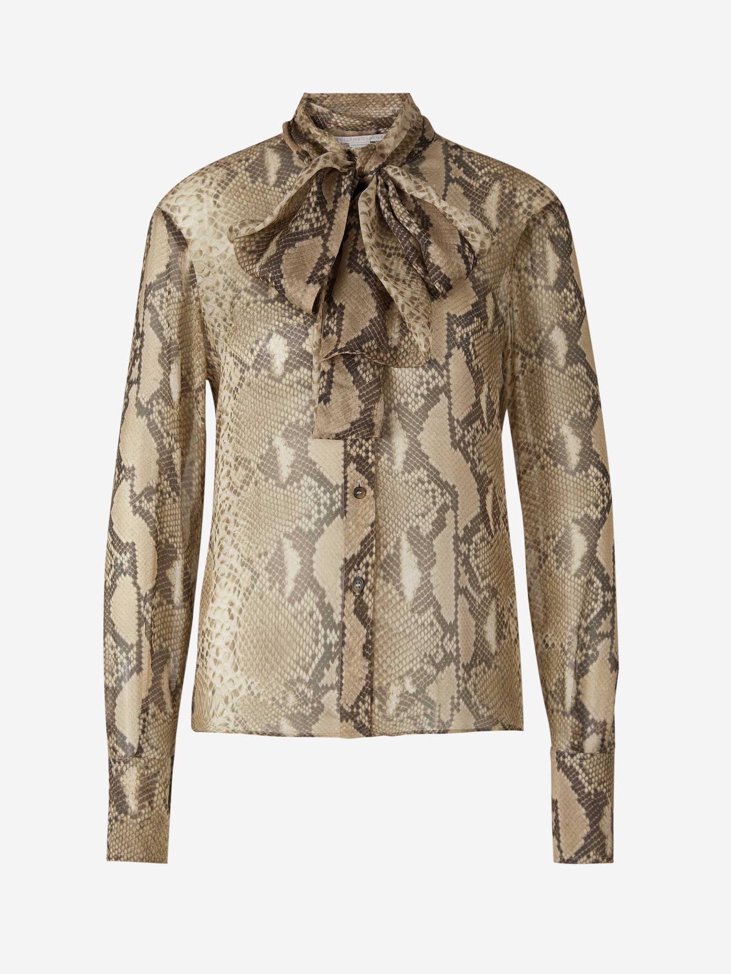 Outlet online Stella McCartney Mujer Blusa Seda Estampada color Marrón sku 701-001954 01 - Foto 1