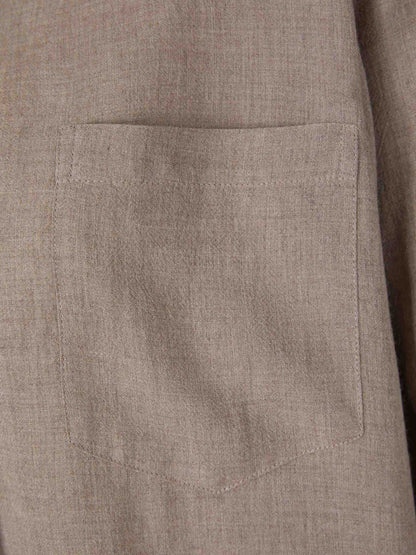 Outlet online TOTEME Mujer Camisa Fluida Jaspeada color Arena sku 701-001971 01 - Foto 4