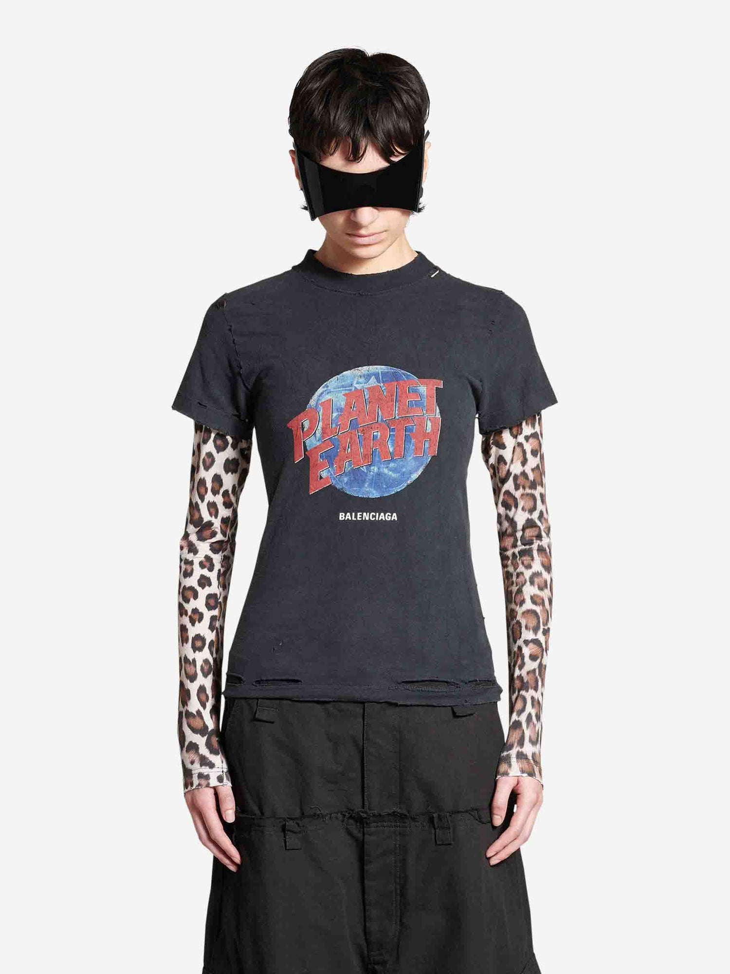 Outlet online Balenciaga Mujer Camisa Oversize Popelin color Blanco sku 701-002123 01 - Foto 5