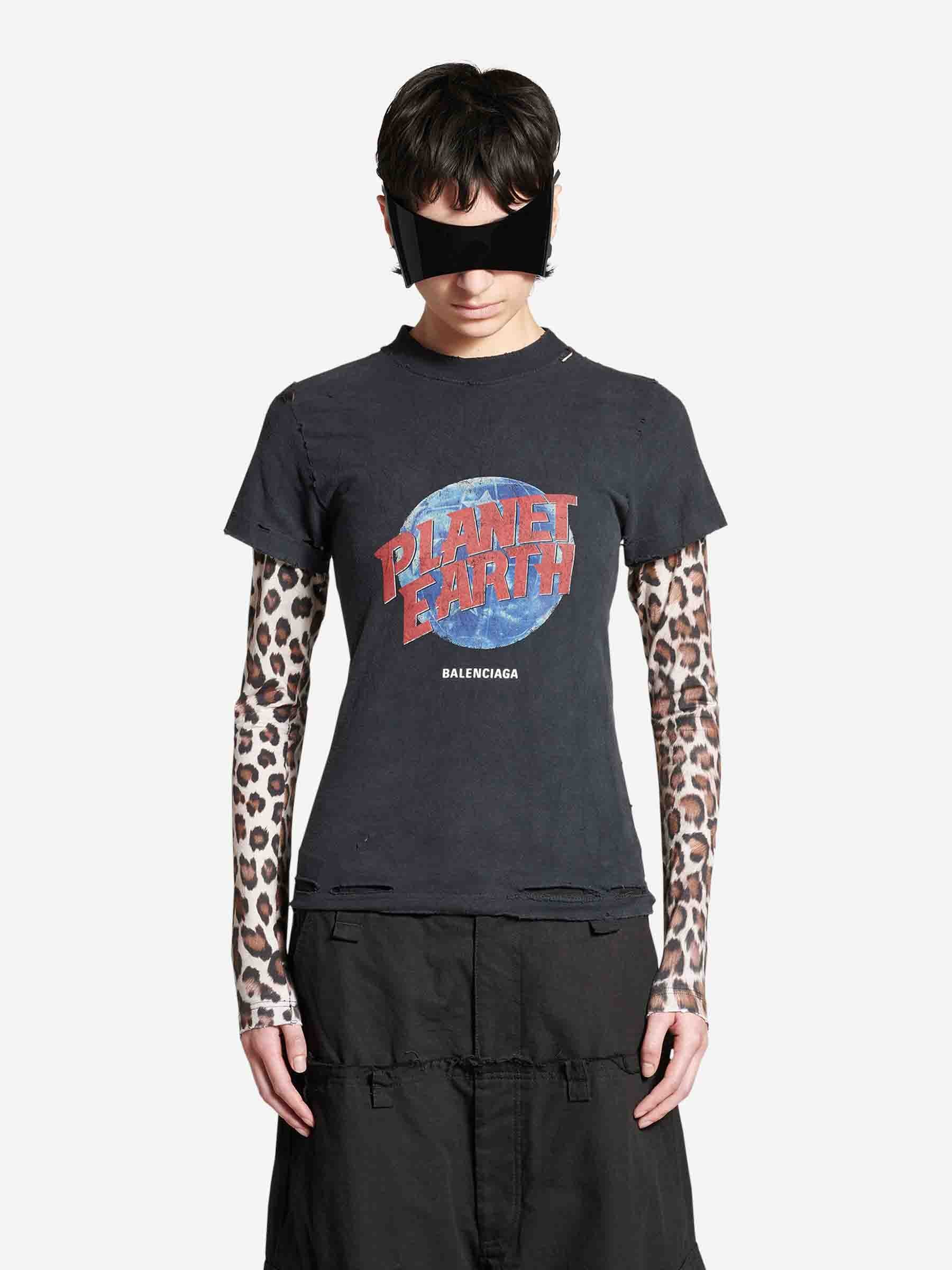 Outlet online Balenciaga Mujer Camisa Oversize Popelin color Blanco sku 701-002123 01 - Foto 5