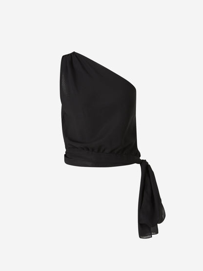 Peserico Mujer Barcelona Blusa Asimétrico Fluido color Negro sku 701-002175 01 - Foto 1
