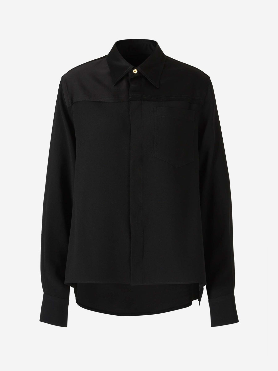 Ami Paris Mujer Barcelona Camisa Lisa Ami de Coeur color Negro sku 701-002179 01 - Foto 1