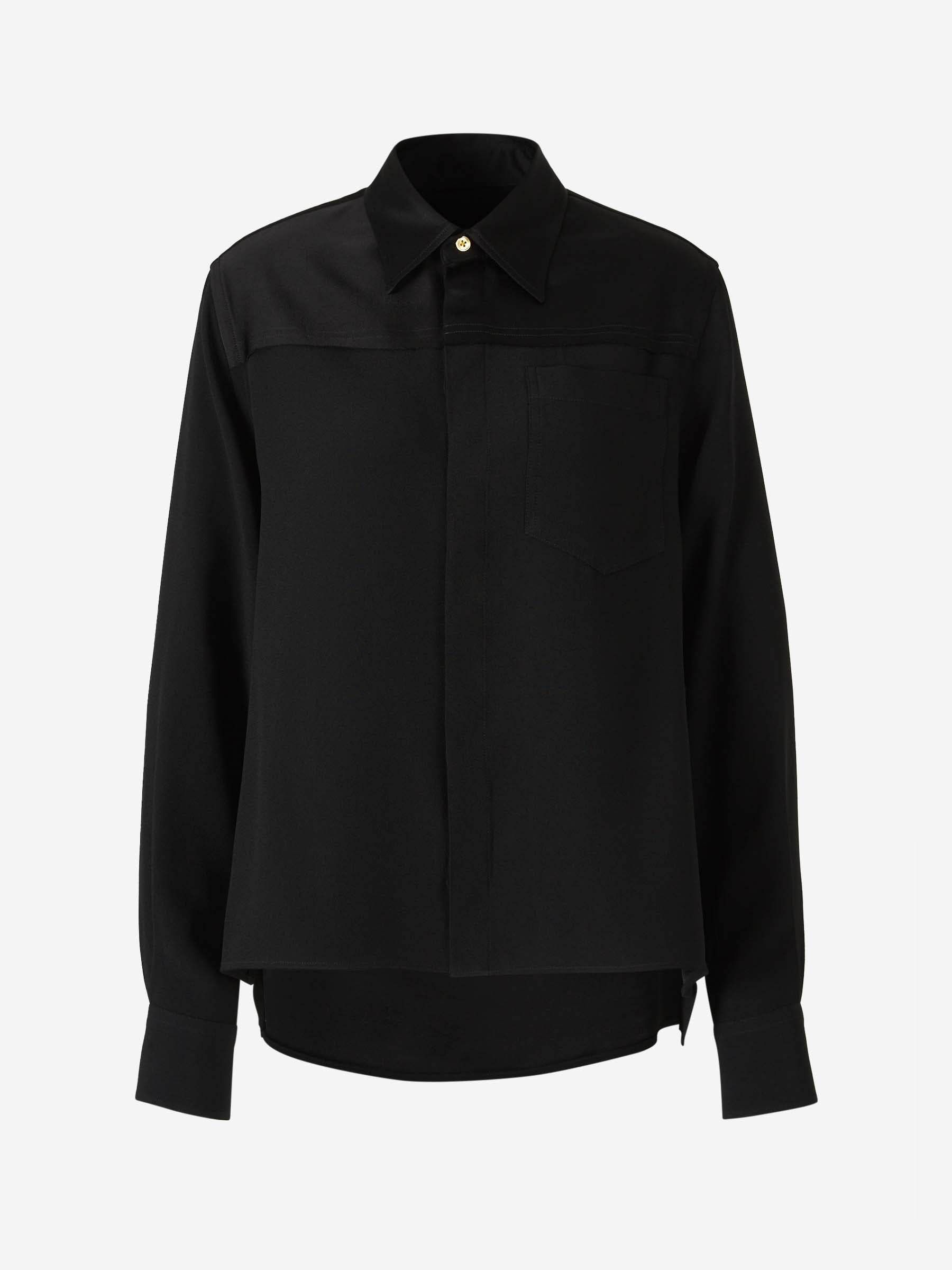 Ami Paris Mujer Barcelona Camisa Lisa Ami de Coeur color Negro sku 701-002179 01 - Foto 1