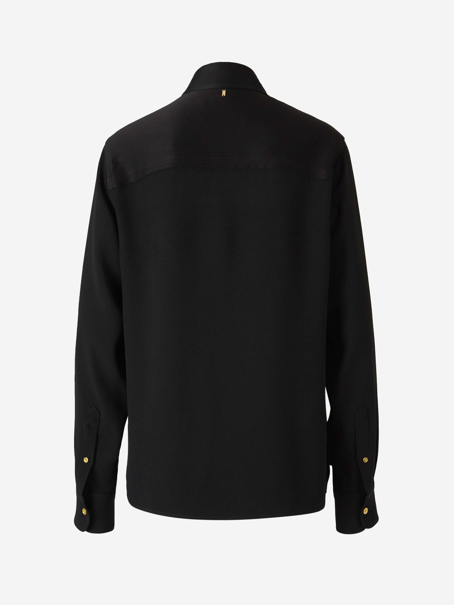 Ami Paris Mujer Barcelona Camisa Lisa Ami de Coeur color Negro sku 701-002179 01 - Foto 2