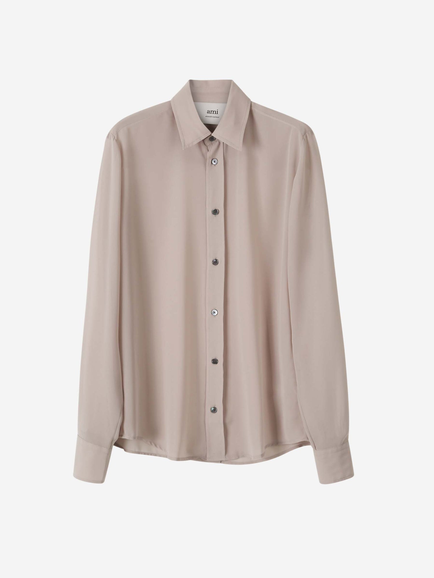 Ami Paris Mujer Barcelona Blusa Clásica Crepé color Taupe sku 701-002180 01 - Foto 1