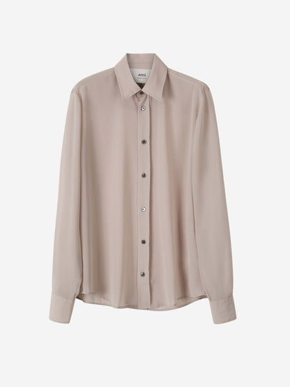 Ami Paris Mujer Barcelona Blusa Clásica Crepé color Taupe sku 701-002180 01 - Foto 1