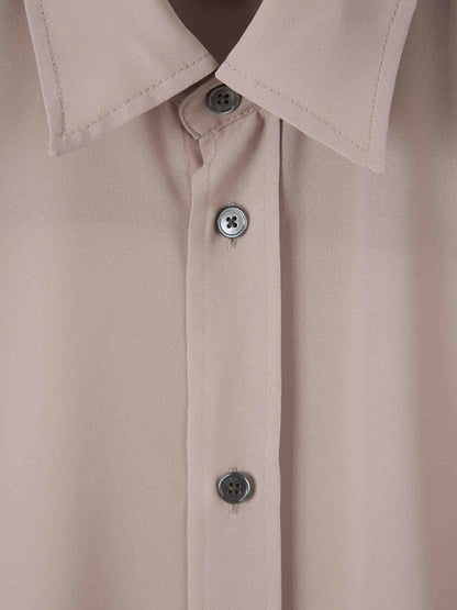 Ami Paris Mujer Barcelona Blusa Clásica Crepé color Taupe sku 701-002180 01 - Foto 3