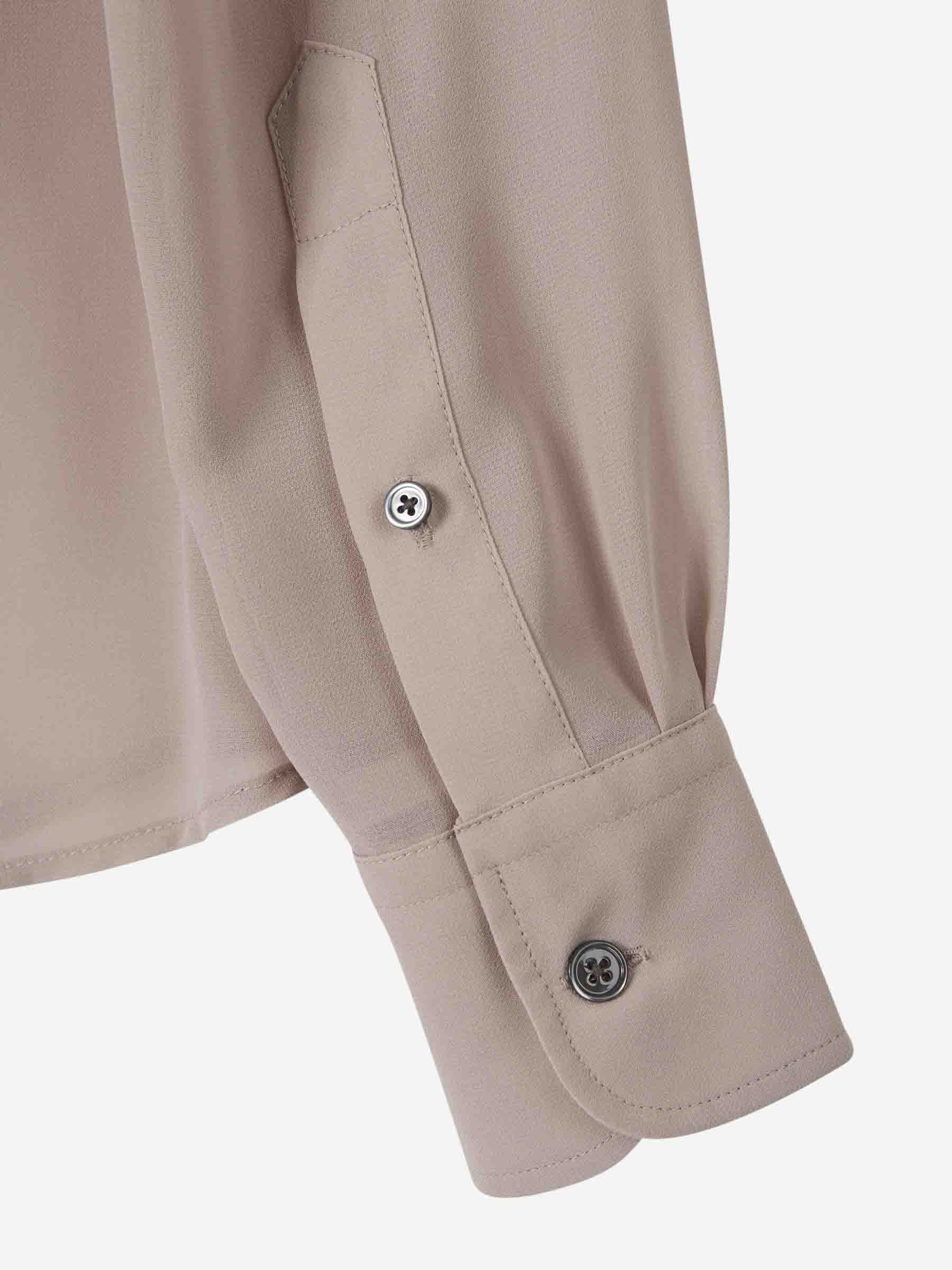 Ami Paris Mujer Barcelona Blusa Clásica Crepé color Taupe sku 701-002180 01 - Foto 4