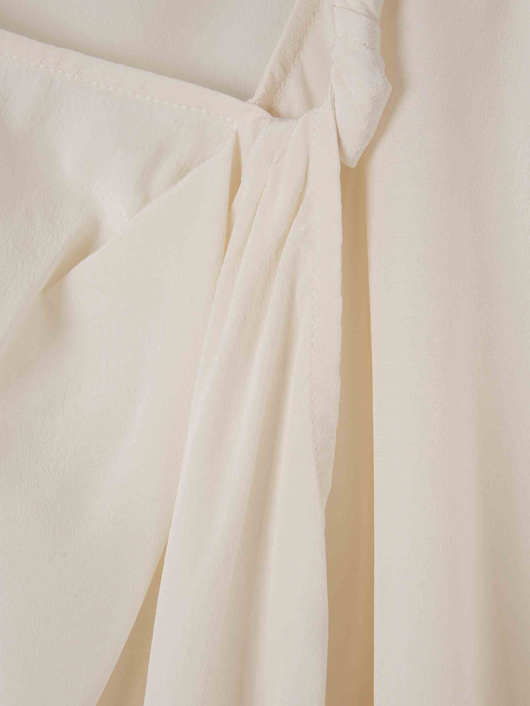 Victoria Beckham Mujer Barcelona Blusa Retorcida Seda color Marfil sku 701-002188 00 - Foto 4