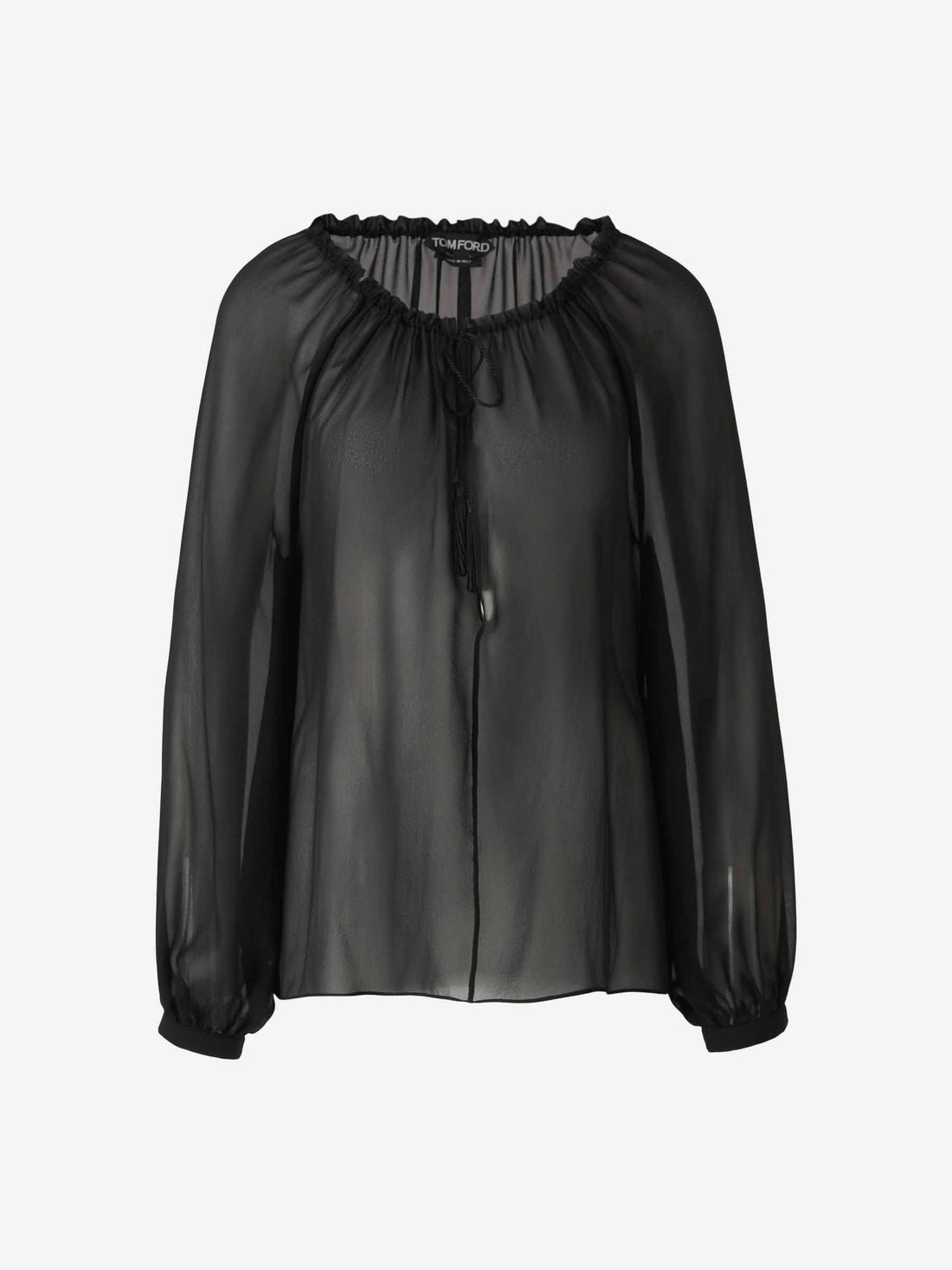 Tom Ford Mujer Barcelona Blusa Semitransparente Seda color Negro sku 701-002190 01 - Foto 1