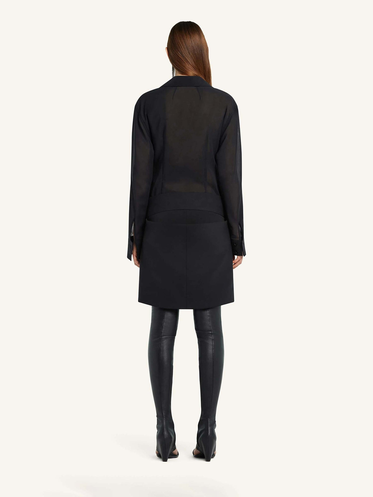 Courrèges Mujer Barcelona Camisa Bolsillos Algodón color Negro sku 701-002203 01 - Foto 3