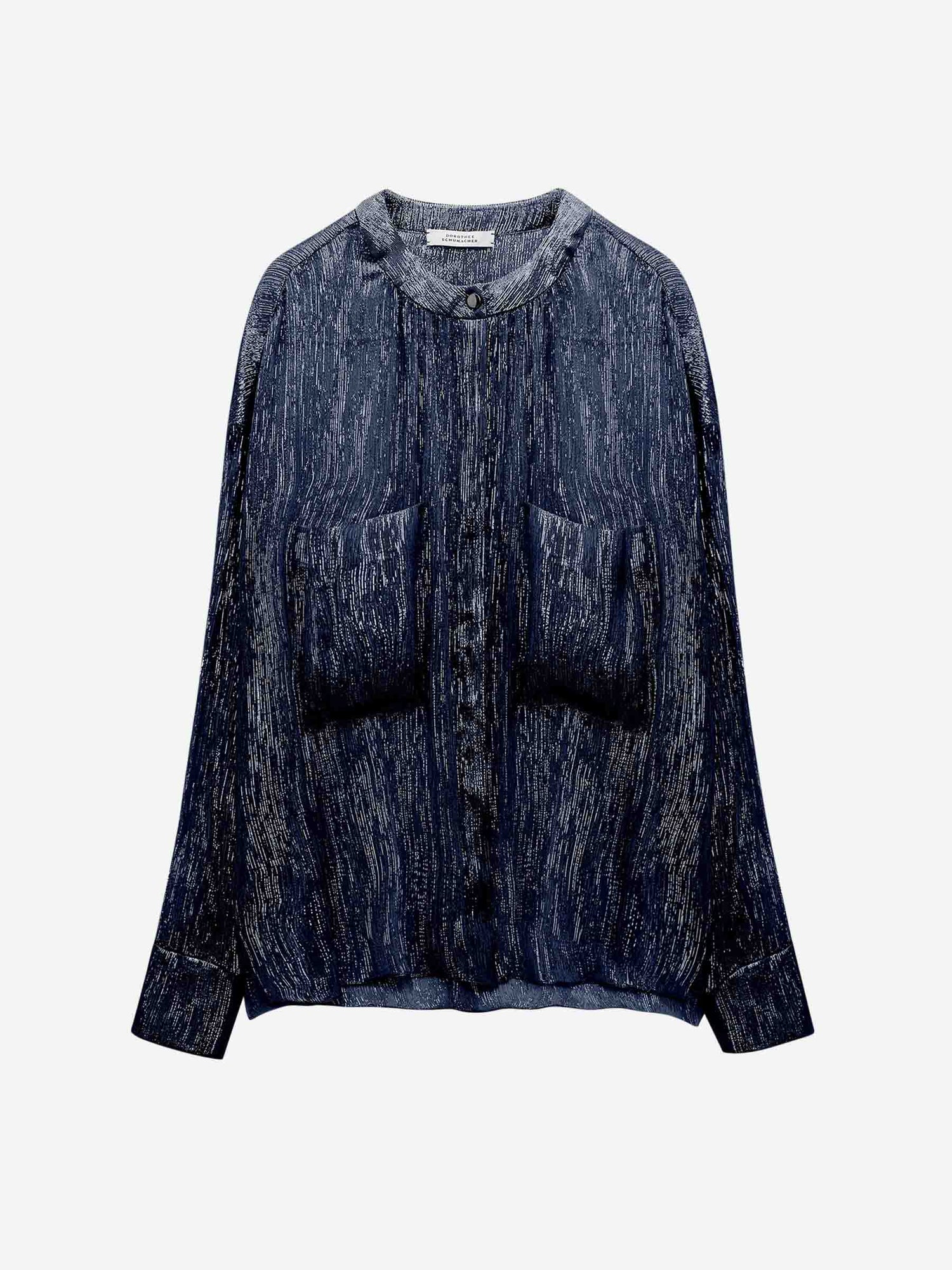 Dorothee Schumacher Mujer Barcelona Blusa Shimmering Shine color Azul Marino sku 701-002204 01 - Foto 1
