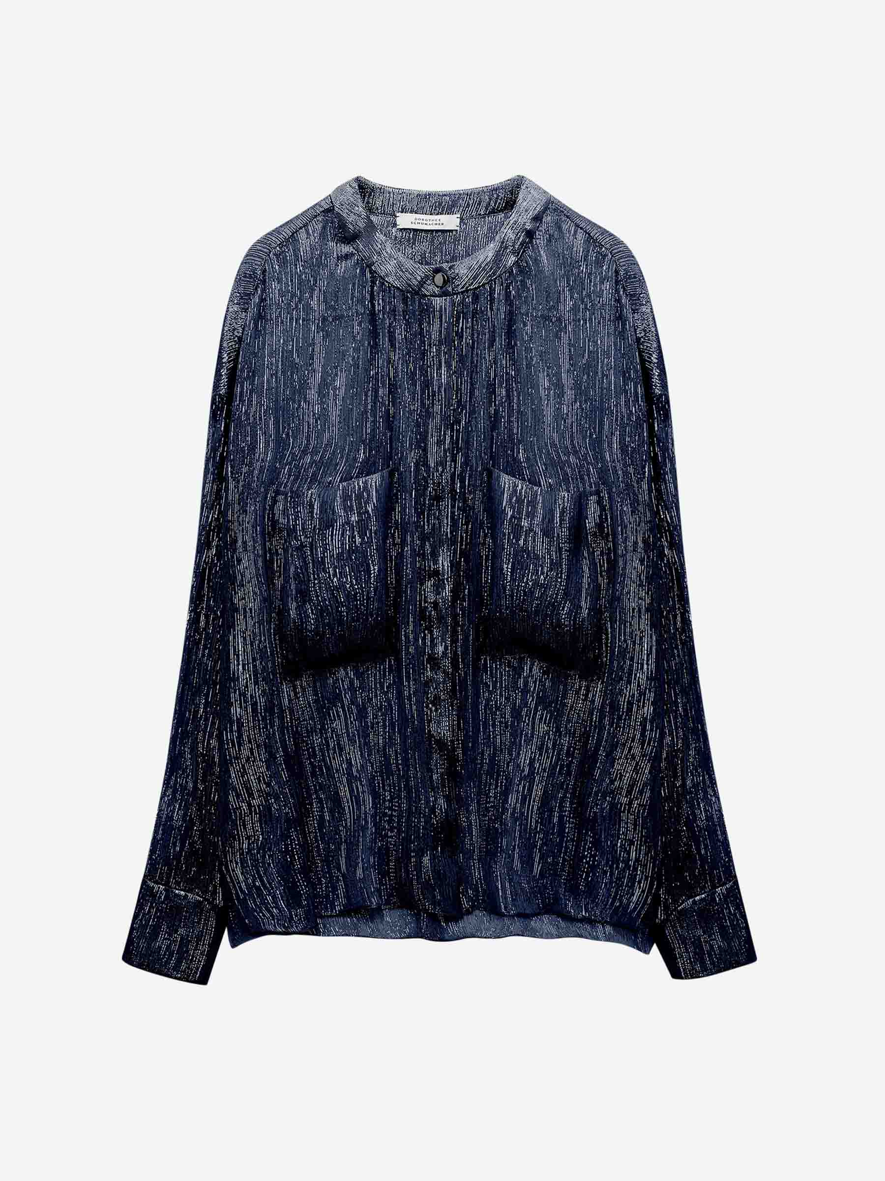 Dorothee Schumacher Mujer Barcelona Blusa Shimmering Shine color Azul Marino sku 701-002204 01 - Foto 1