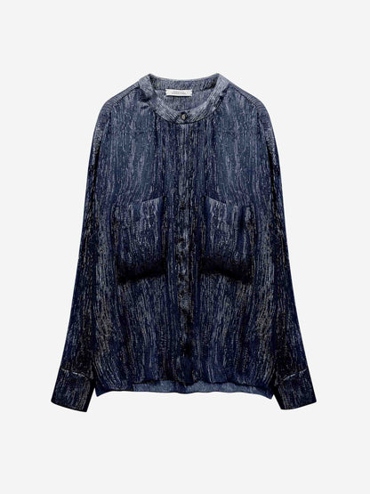 Dorothee Schumacher Mujer Barcelona Blusa Shimmering Shine color Azul Marino sku 701-002204 01 - Foto 1
