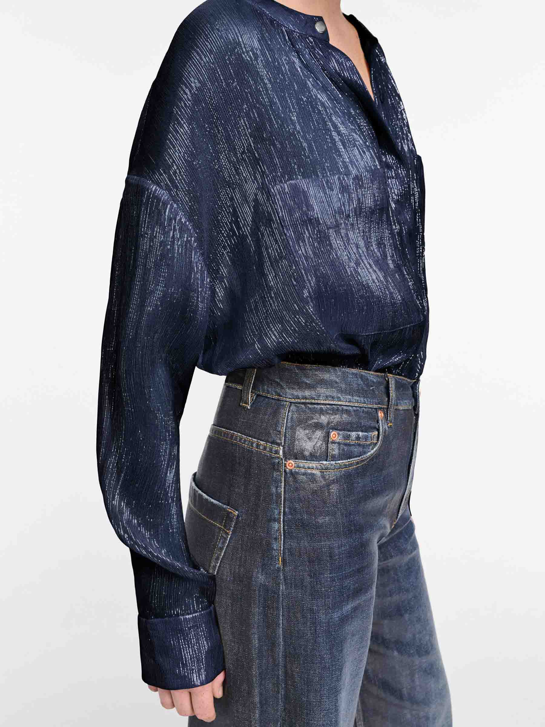 Dorothee Schumacher Mujer Barcelona Blusa Shimmering Shine color Azul Marino sku 701-002204 01 - Foto 6