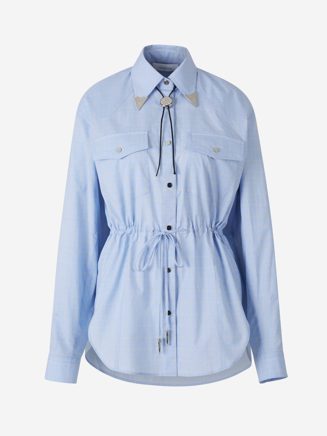 Rabanne Mujer Barcelona Camisa Rayas Algodón color Azul sku 701-002210 01 - Foto 1