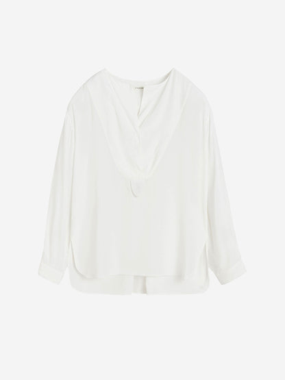 By Malene Birger Mujer Barcelona Blusa Fayette Viscosa color Blanco sku 701-002218 01 - Foto 1