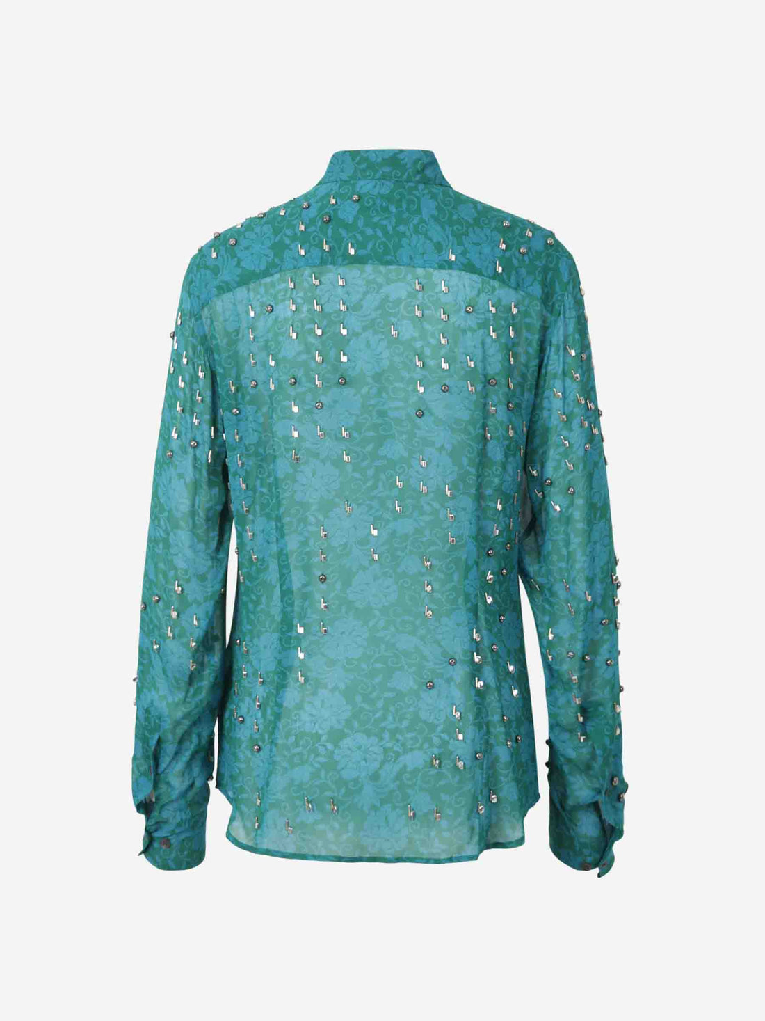 Dries Van Noten Mujer Barcelona Camisa Estampado Apliques color Azul sku 701-002237 01 - Foto 2