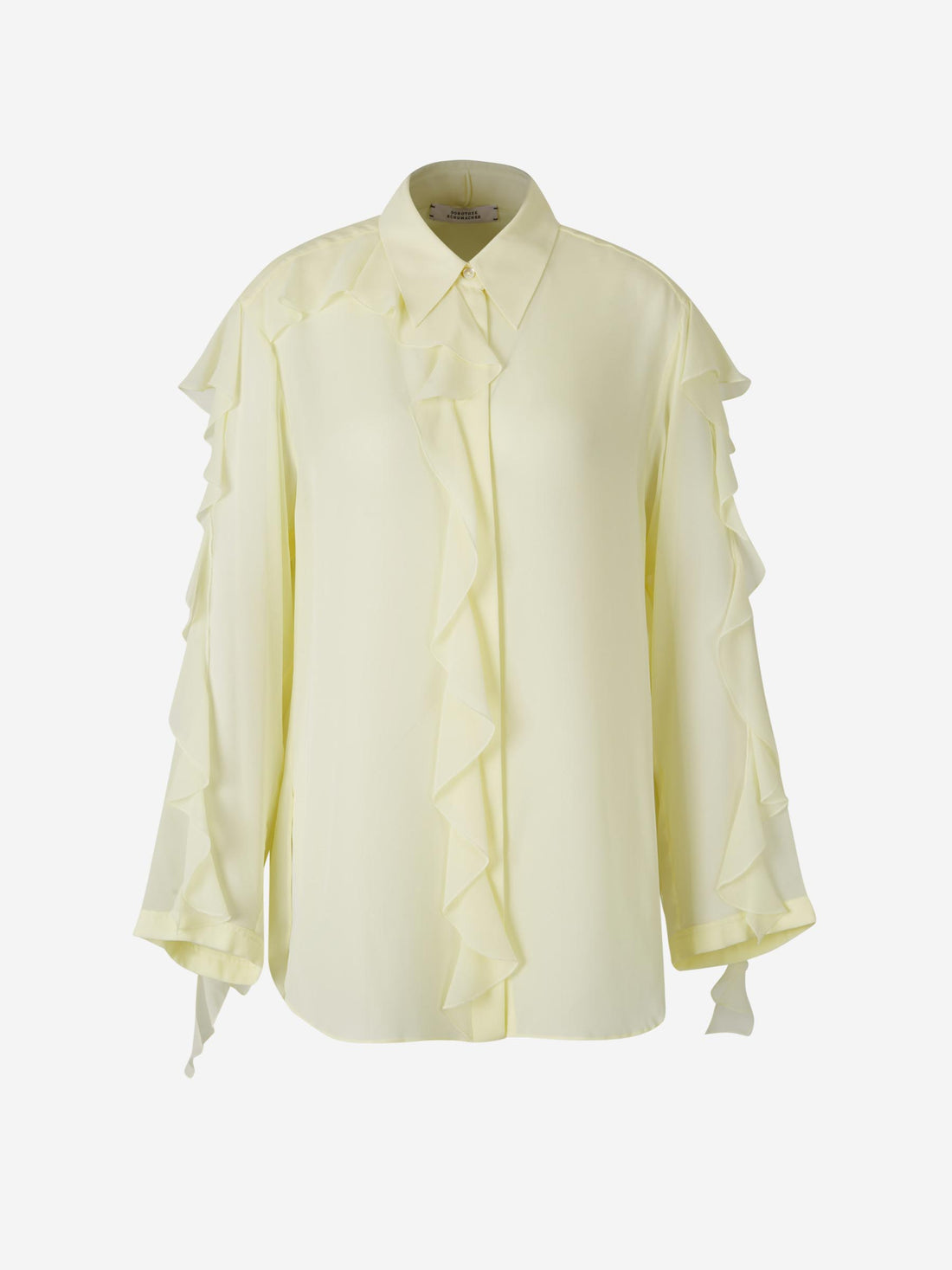 Dorothee Schumacher Mujer Barcelona Blusa Seda Volantes color Amarillo Claro sku 701-002251 01 - Foto 1