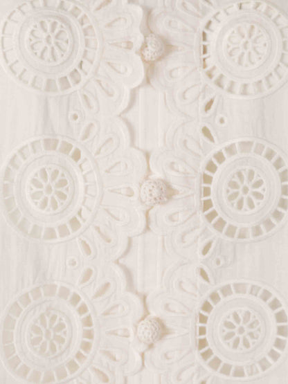 Outlet online Zimmermann Mujer Blusa Bordada Lucky color Crema sku 701-002286 01 - Foto 3