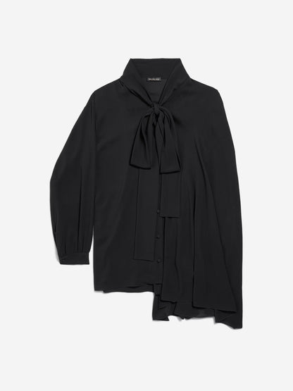 Outlet online Balenciaga Mujer Blusa Con Lazo color Negro sku 701-002289 01 - Foto 1
