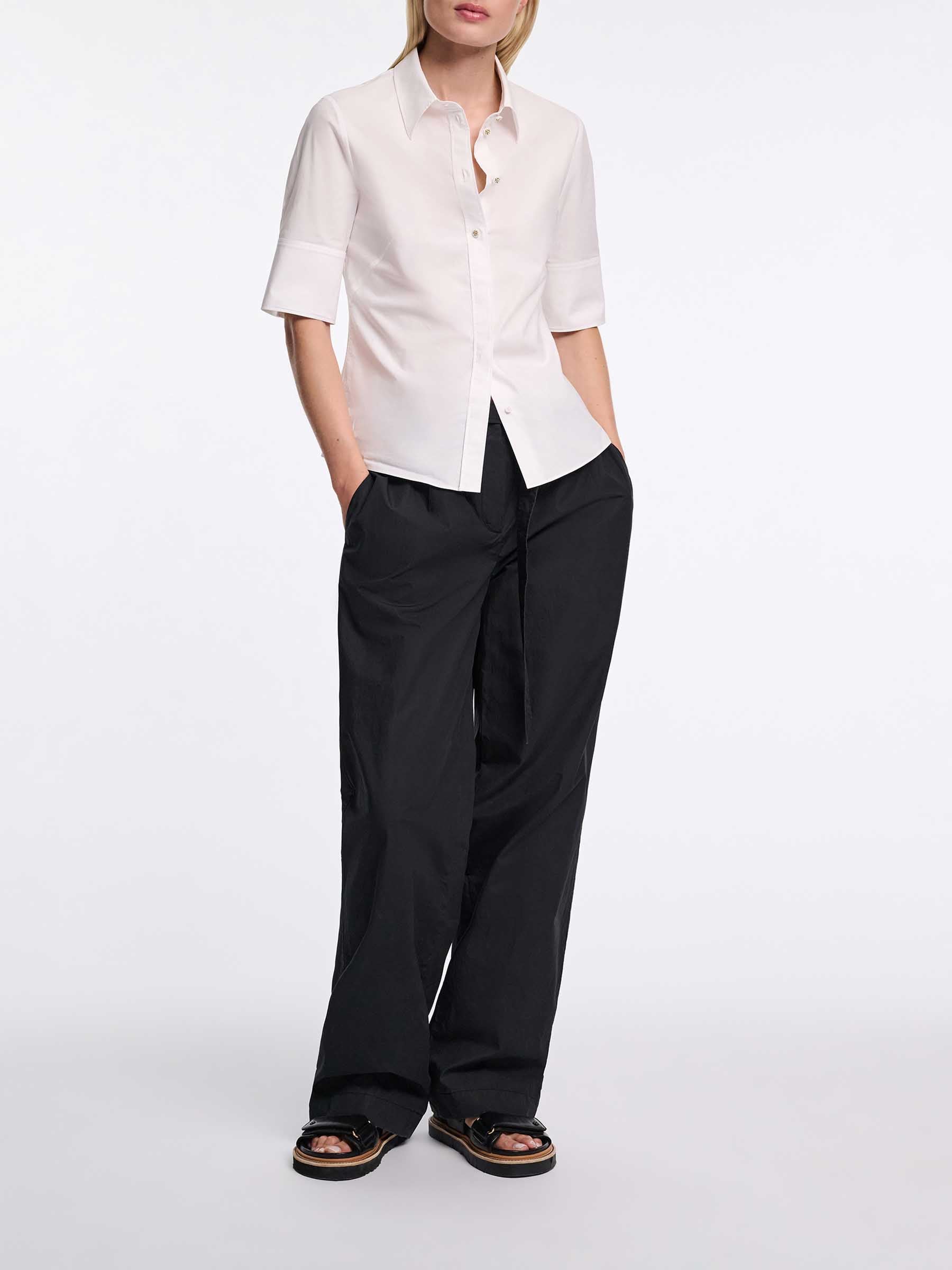 Outlet online Dorothee Schumacher Mujer Blusa Pure Power color Blanco sku 701-002306 01 - Foto 2