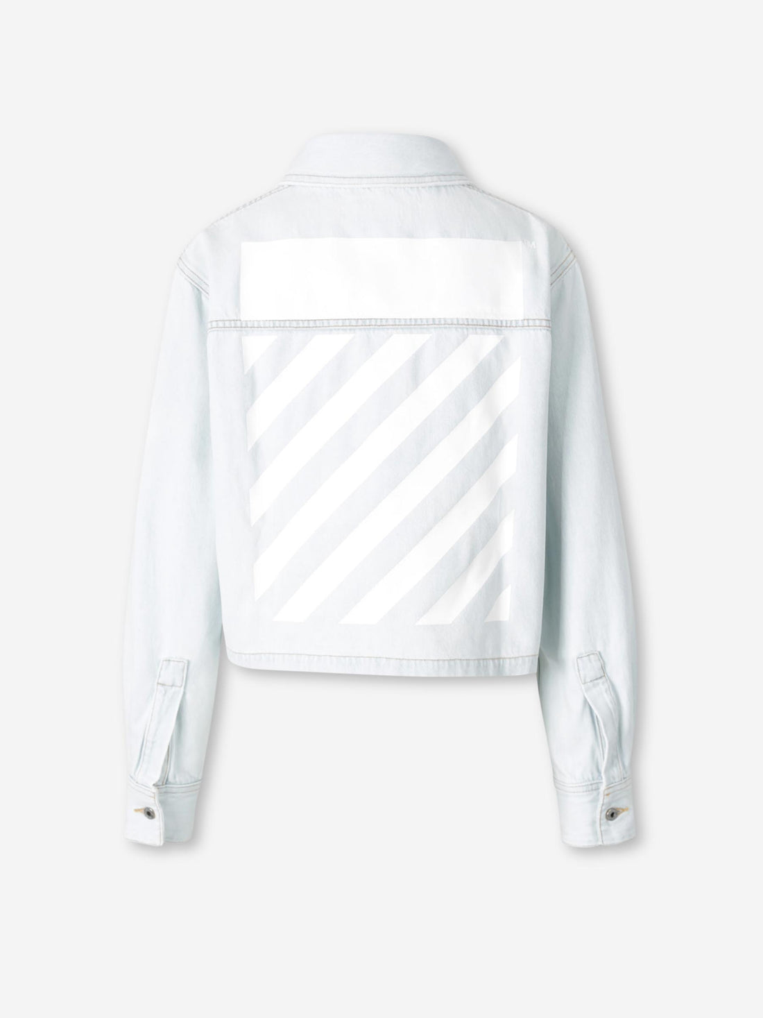 Outlet online Off-White Mujer Camisa Denim Cropped color Azul Denim Claro sku 701-002308 00 - Foto 2