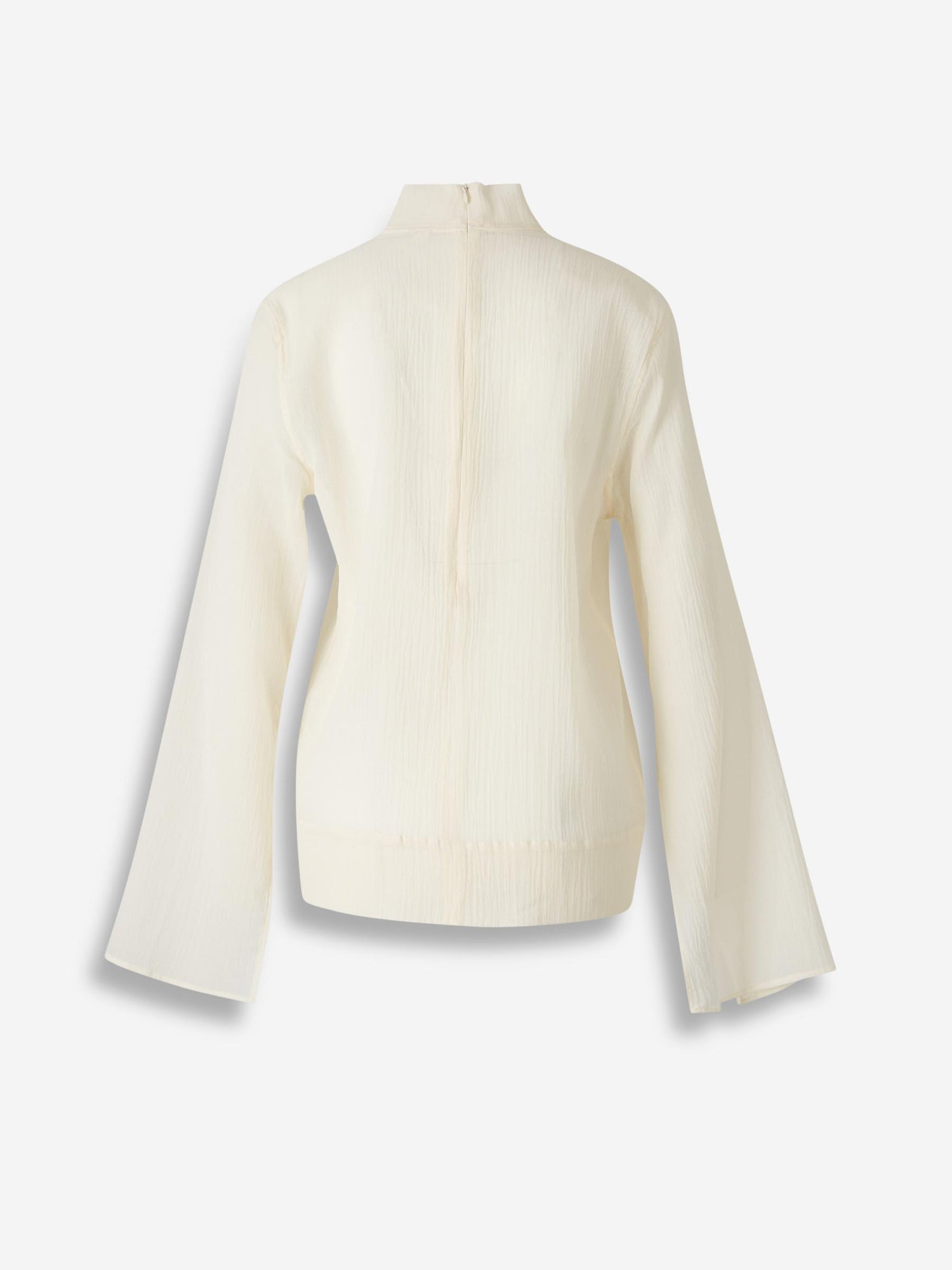 Outlet online TOTEME Mujer Blusa Semitransparente color Crema sku 701-002312 01 - Foto 2