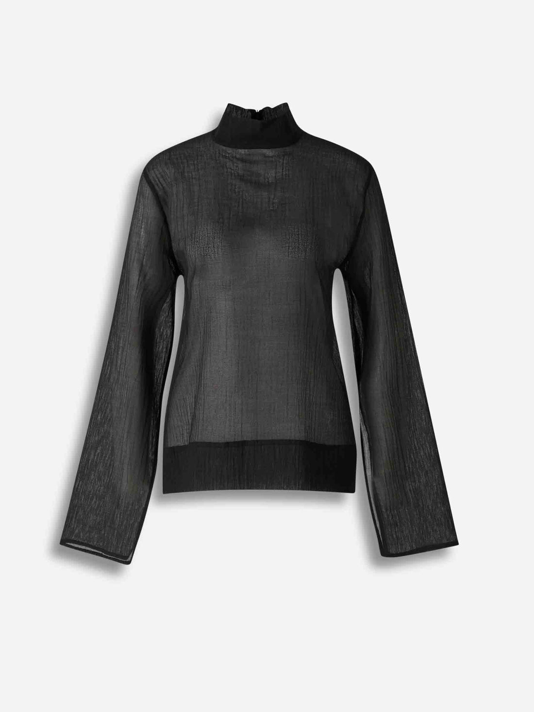 Outlet online TOTEME Mujer Blusa Semitransparente color Negro sku 701-002313 01 - Foto 1