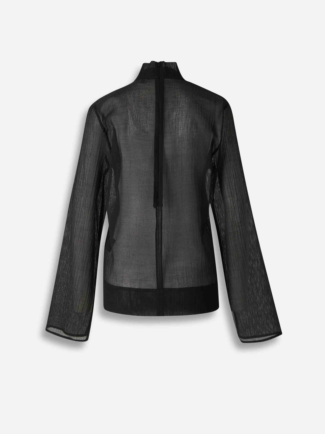 Outlet online TOTEME Mujer Blusa Semitransparente color Negro sku 701-002313 01 - Foto 2